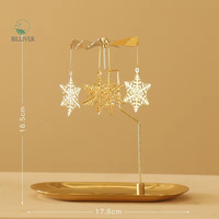 2025 nouveau Design rotatif bougeoir plateau romantique cheval Style européen moulin à vent métal chandelier créatif décoration cadeau