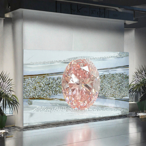 เพชรรูปไข่สีชมพูธรรมชาติแบบแฟนซีสำหรับทำเครื่องประดับ - Product Image 3