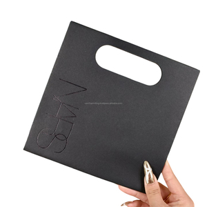 Custom Printed Kraft Paper <b>Bags</b> with Digital Lamination Die Cut Handle for Lotions <b>Lipsticks</b> Essential Oils Exhibitions - Product Image 1