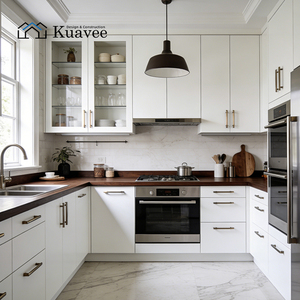 Service de rénovation d'appartement, armoires de <span class=keywords><strong>cuisine</strong></span> de luxe, personnalisation d'armoires, îlot en acier inoxydable, conception personnalisée d'armoires de <span class=keywords><strong>cuisine</strong></span> - Product Image 3