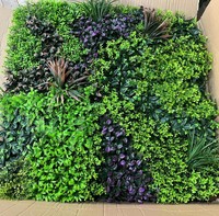 Mur végétal vertical en gazon artificiel, résistant aux UV, en plastique, 1m*3m, plante pour salon et décoration extérieure
