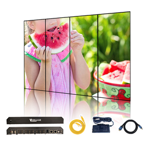 Veeluame lớn trong nhà hệ thống video đa màn hình hội nghị LCD tường nối cho trung tâm mua sắm quảng cáo hoạt hình đồ họa - Product Image 1