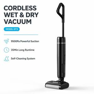 Nettoyeur de <span class=keywords><strong>sol</strong></span> <span class=keywords><strong>professionnel</strong></span> BLDC 170W avec double réservoir d'eau, aspirateur et serpillière 2600mAh 14.8V, pour nettoyage humide et sec - Product Image 1