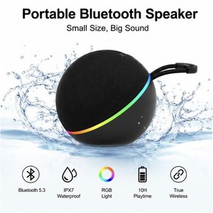 Alaxe 2 Enceinte Bluetooth portable en plastique avec lumière RGB, batterie et corde de transport pour fêtes intérieures et extérieures - Product Image 6