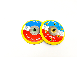 5 pulgadas 125mm doble acción gancho/gancho de bucle <span class=keywords><strong>DA</strong></span> al azar Orbital lijado lijadora respaldo Pad 5/16 "w/ <span class=keywords><strong>o</strong></span> agujero - Product Image 3