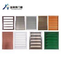 Porte obturateur à persienne en aluminium antivol moderne pour la maison, hôtel, fenêtres à battant articulées, ouverture verticale pour utilisation en entrepôt