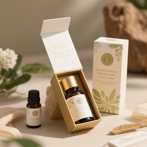 Caja de Regalo Magnética de Cartón con Logotipo Personalizado para Perfumes, Cosméticos y Aceites Esenciales de Lujo - Product Image 3