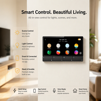 Panneau intelligent pour maison connectée Android de haute qualité, écran tactile en verre IPS de 6,2 pouces, haut-parleurs stéréo 4*15W, passerelle Tuya avec contrôle par application