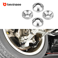 BEVINSEE pour BMW E90 E92 F30 F32 Kit de Correction de Centrage de Roulement Avant et Anti-Tirage de Direction pour Suspension Abaissée 8mm BSRC RCBS E81 E82