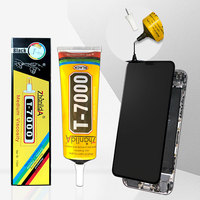 Colle noire Zhanlida T7000 110ml, imperméable, sans blanchiment, séchage rapide, pour réparation de téléphones, tablettes, métal, céramique, cuir, plastique, bricolage