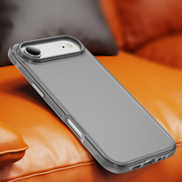 Coque de téléphone antichoc en TPU mat pour iPhone 17 Air 16e 16 15 14 Plus 13 12 11 Pro Max, coque rigide en PC avec pare-chocs blindé