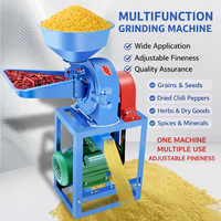 Moulin à Grains Portable Électrique à Double Usage (Humide/Sec) pour Aliments Animaux, Pulvérisateur de Grains pour Petites Exploitations Agricoles