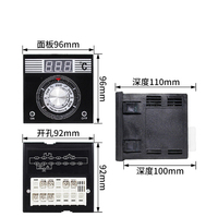Contrôleur de température numérique PID TEL96 96mm K J Relay SSR à bon prix, TEL96-9001, contrôleur de température pour four
