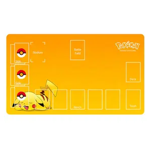 60*35*0.2cm ptcg Anime Pokemon dễ thương playmats với cardzone dành riêng cho Trò chơi thẻ Mat chiến đấu chống lại bộ sưu tập huấn luyện viên