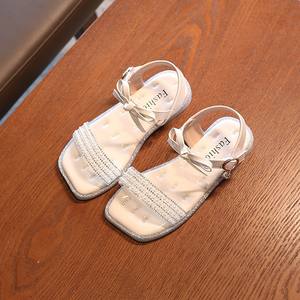 Filles <span class=keywords><strong>sandales</strong></span> d'été 2025 nouvelle mode adolescent plage tenue décontracté princesse enfants semelle souple chaussures pour petite fille - Product Image 4