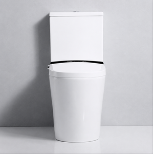OEM Floor Mounted Two Piece Smart Toilet With Foot Touch Flush and <b>Night</b> <b>Light</b> for Hotel <b>Bathroom</b> T5 Color Black/White Size 730x - Product Image 5