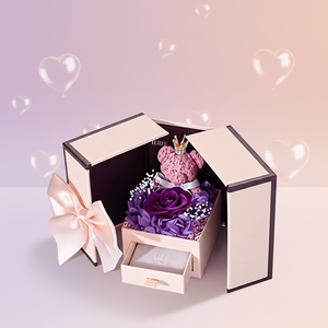 Caja Cuadrada de Rosas Eternas Preservadas para el Día de San Valentín, Día de la Madre y Graduación 2026, Regalo para Ti, Caja de Rosas - Product Image 2