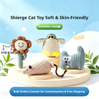 Jouet en peluche à la catnip pour chat, bâtonnet de dentition résistant aux morsures pour chaton, jouet pour soulager l'ennui, fournitures pour animaux de compagnie