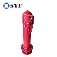 Système d'hydrant à colonne en fonte ductile britannique SYI BS750 PN16, sorties DN100, joint à douille 65, certifié ISO9001