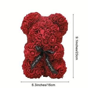 <span class=keywords><strong>P</strong></span>-2 25Cm Kunstmatige Teddyroos Beer Met Led Met Heldere Geschenkdoos Voor Valentijnsdag Cadeau - Product Image 4
