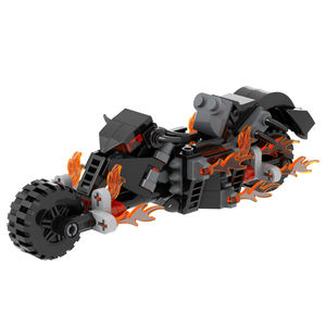 MOC1245 Super héros <span class=keywords><strong>Ghost</strong></span> <span class=keywords><strong>Rider</strong></span>, modèle de moto, blocs de construction en plastique, jeux de puzzle, 161 pièces - Product Image 6