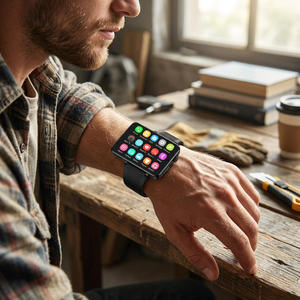 Montre connectée HD LOKMAT APPLLP <span class=keywords><strong>9</strong></span> MAX avec système Android 15, 4G/5G, double caméra, double système, mémoire 64 Go, grand écran 2,88 pouces, batterie 1800 mAh - Product Image 2