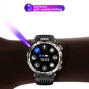 DSM11 HT30 Sports Smart <b>Watch</b> SOS Mode Flashlight UV Currency Detect Function 1.7" IPS Screen 600mAh <b>Battery</b> 3ATM Waterproof - Product Image 2