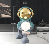 Prix usine galaxie astronaute ornement amusant planète astronaute Statue pour la maison salon artisanat