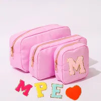 Nylon Cosmetic Pouch with Metal Zipper
