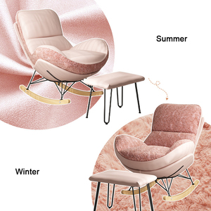 Fauteuil berçant de loisirs canapé <span class=keywords><strong>adulte</strong></span> paresseux avec repose-pieds - Product Image 6