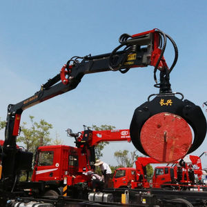 4ton 5ton 6.3ton 6.3ton 8ton מטען מנוף משאית הידראולי פרוס בום עם לתפוס דלי למכירה - Product Image 1