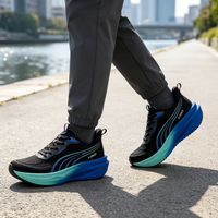 Chaussures de course légères personnalisées avec logo pour hommes, semelle intermédiaire à amorti souple, empeigne en mesh respirant, chaussures décontractées pour la marche