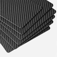 Panel Laminasi Serat Karbon 3K yang Diperkuat, Tebal 1mm 2mm 3mm 5mm 7mm,  Kustom,  Tenun Twill Matte, Lembaran Serat Karbon