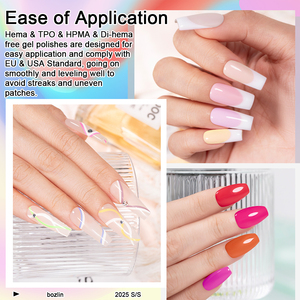 Set <span class=keywords><strong>Professionale</strong></span> di Smalti <span class=keywords><strong>Gel</strong></span> BOZLIN, Senza HEMA e TPO, Lunga Durata, Etichetta Privata Personalizzata, 150 Colori - Product Image 5