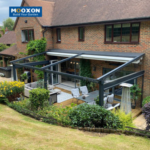 Mooxon Ngoài Trời Có động cơ có thể thu vào tán trượt PVC mái hiên điện lều chống thấm nước - Product Image 5