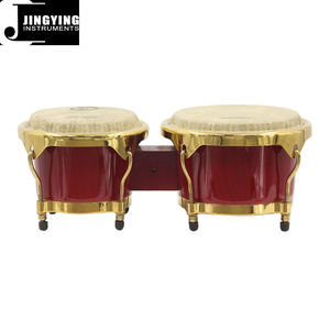 2025 Jingying Music Bongo Drums, venta al por mayor 7 + 8,5 pulgadas instrumento de percusión de madera de goma tailandés Bongo Drums - Product Image 2