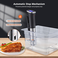 INKBIRD ISV-300W WIFI Sous Vide Cooker 1000 Watt dengan 14 Resep Prasetel, Sirkulator Imersi Termal Pemanas Cepat 3D dengan Timer