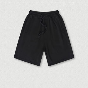 Wholesale Solid Plain Cotton Terry Mid Waist Sweat <b>Shorts</b> Plus Size Casual Custom Logo Men's High Quality - Product Image 2