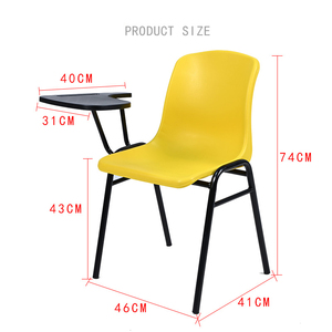 Sillas de entrenamiento apilables para la escuela, silla de escritura con brazo de PP extraíble, a bajo precio - Product Image 2