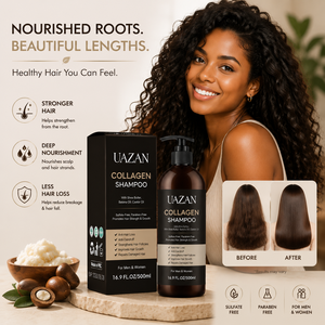 Shampoo al Collagene a Marchio Privato, Shampoo Riparatore per Capelli Secchi e Danneggiati, Trattamento Capelli Rinforzante e Idratante con Oli Naturali - Product Image 1