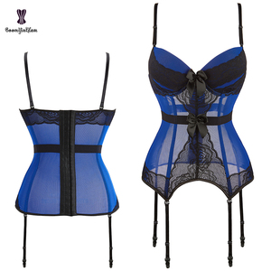 Top a Rete Traforato con Volant, Modellante Plus Size, con Spalline Rimovibili, per Abito da Sposa, Reggiseno Bustier Corsetto Bianco <span class=keywords><strong>XXL</strong></span> da Donna - Product Image 4