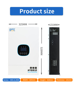 Chargeur d'onduleur hybride haute fréquence 6,2 kW 48V 220V 120A | Réseau/hors réseau | Support parallèle et triphasé avec fonction BMS RS485 - Product Image 4