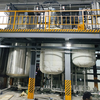 Réacteur à double enveloppe en acier inoxydable 316L de 200-500L avec agitateur pour processus de synthèse chimique par chauffage