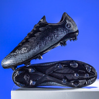Chaussures de football AG à crampons longs pour adolescents, adultes et enfants, pour l'entraînement sur gazon en extérieur en hiver et en été, semelle extérieure en TPU, unisexe