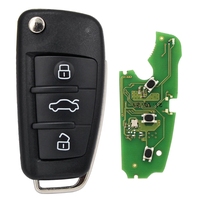 PN:8P0837220E,8X0837220 Télécommande intelligente intégrée 315Mhz 433MHz ASK 48 puces 3 boutons pour Audi A4 A5 A6