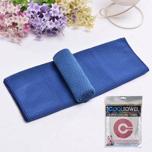 Serviette de sport rectangulaire 30x80cm en microfibre de polyester tricotée, séchage rapide, rafraîchissante pour la gym et les activités de plein air - Product Image 4