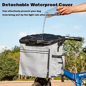 Có thể gập lại mở rộng mềm-side <span class=keywords><strong>Pet</strong></span> Dog tàu sân bay du lịch Xe đạp giỏ an toàn Ba lô Xe Đạp vật nuôi tàu sân bay - Product Image 4