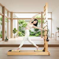 Lit échelle bidirectionnel en bois de chêne durable, réglable et portable, pour studio de Pilates, garantie 3 ans, pour la santé des jeunes, origine Shandong, en bois
