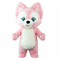 Costume gonflable ours fraise rose - Mascotte en peluche pour adultes et enfants - Tenue de fête virale TikTok - Feiya Entertainment