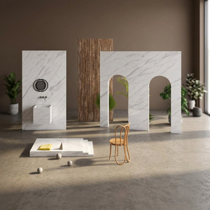 9mm Polished Glazed Sintered Stone Porcelain Slab Tiles For Luxury Kitchen And Bathroom Flooring - Product Image 5